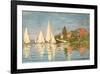 Regatta at Argenteuil, C.1872-Claude Monet-Framed Giclee Print