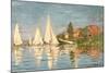 Regatta at Argenteuil, C.1872-Claude Monet-Mounted Giclee Print