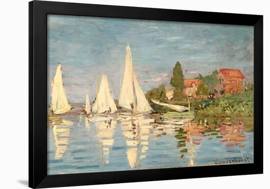 Regatta at Argenteuil, C.1872-Claude Monet-Framed Giclee Print