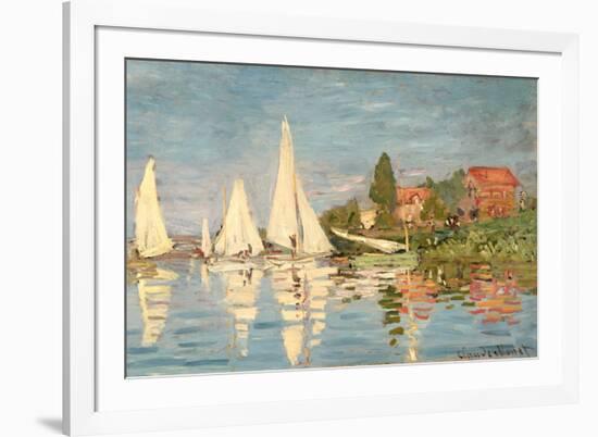 Regatta at Argenteuil, C.1872-Claude Monet-Framed Giclee Print