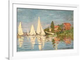 Regatta at Argenteuil, C.1872-Claude Monet-Framed Giclee Print