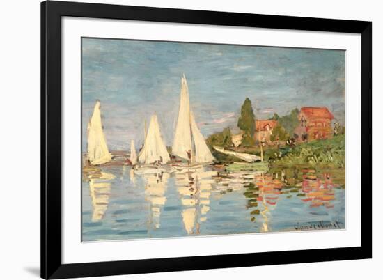 Regatta at Argenteuil, C.1872-Claude Monet-Framed Giclee Print