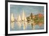 Regatta at Argenteuil, C.1872-Claude Monet-Framed Giclee Print