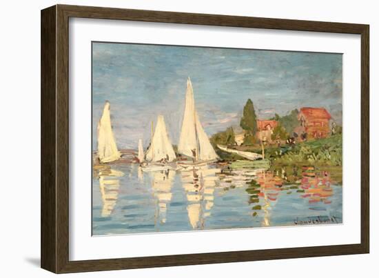 Regatta at Argenteuil, C.1872-Claude Monet-Framed Giclee Print