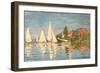 Regatta at Argenteuil, C.1872-Claude Monet-Framed Giclee Print