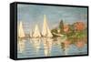 Regatta at Argenteuil, C.1872-Claude Monet-Framed Stretched Canvas