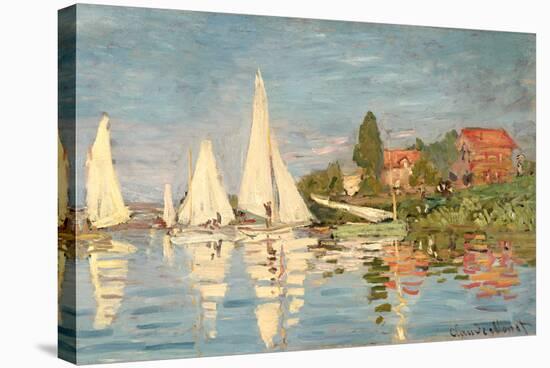 Regatta at Argenteuil, C.1872-Claude Monet-Stretched Canvas