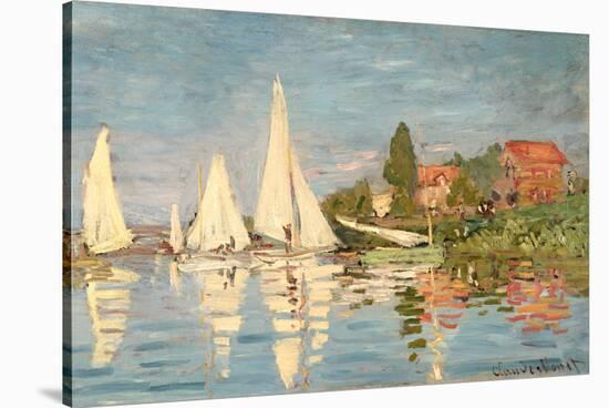 Regatta at Argenteuil, C.1872-Claude Monet-Stretched Canvas