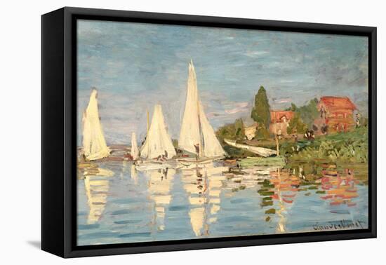 Regatta at Argenteuil, C.1872-Claude Monet-Framed Stretched Canvas