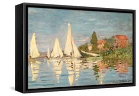 Regatta at Argenteuil, C.1872-Claude Monet-Framed Stretched Canvas