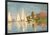 Regatta at Argenteuil, C.1872-Claude Monet-Framed Giclee Print