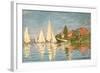 Regatta at Argenteuil, C.1872-Claude Monet-Framed Giclee Print