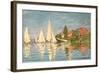 Regatta at Argenteuil, C.1872-Claude Monet-Framed Giclee Print