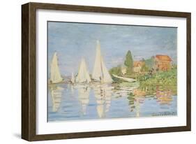 Regatta at Argenteuil, C. 1872-Claude Monet-Framed Giclee Print