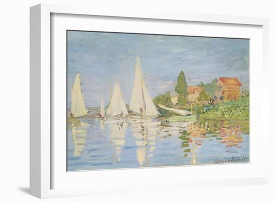 Regatta at Argenteuil, C. 1872-Claude Monet-Framed Giclee Print