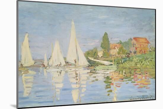 Regatta at Argenteuil, C. 1872-Claude Monet-Mounted Giclee Print