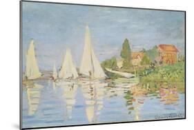 Regatta at Argenteuil, C. 1872-Claude Monet-Mounted Giclee Print