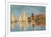 Regatta at Argenteuil, Monet Claude, 1872. Musee d'Orsay, Paris, France.-Claude Monet-Framed Premium Giclee Print