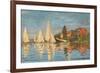 Regatta at Argenteuil, Monet Claude, 1872. Musee d'Orsay, Paris, France.-Claude Monet-Framed Premium Giclee Print