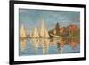 Regatta at Argenteuil, Monet Claude, 1872. Musee d'Orsay, Paris, France.-Claude Monet-Framed Premium Giclee Print