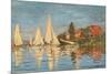 Regatta at Argenteuil, Monet Claude, 1872. Musee d'Orsay, Paris, France.-Claude Monet-Mounted Premium Giclee Print