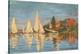 Regatta at Argenteuil, Monet Claude, 1872. Musee d'Orsay, Paris, France.-Claude Monet-Stretched Canvas