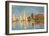 Regatta at Argenteuil, Monet Claude, 1872. Musee d'Orsay, Paris, France.-Claude Monet-Framed Art Print