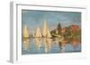 Regatta at Argenteuil, Monet Claude, 1872. Musee d'Orsay, Paris, France.-Claude Monet-Framed Art Print