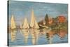 Regatta at Argenteuil, Monet Claude, 1872. Musee d'Orsay, Paris, France.-Claude Monet-Stretched Canvas