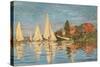 Regatta at Argenteuil, Monet Claude, 1872. Musee d'Orsay, Paris, France.-Claude Monet-Stretched Canvas