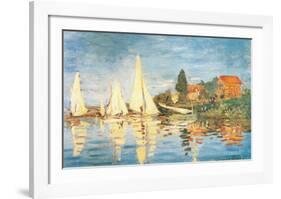 Regatta at Argenteuil-Claude Monet-Framed Art Print