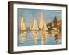 Regatta at Argenteuil-Claude Monet-Framed Giclee Print