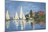 Regatta at Argenteuil-Claude Monet-Mounted Art Print