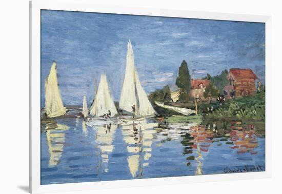 Regatta at Argenteuil-Claude Monet-Framed Art Print