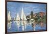 Regatta at Argenteuil-Claude Monet-Framed Art Print