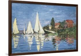 Regatta at Argenteuil-Claude Monet-Framed Art Print