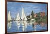 Regatta at Argenteuil-Claude Monet-Framed Art Print