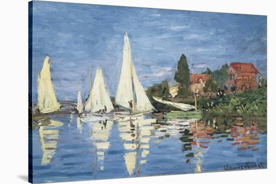 Regatta at Argenteuil-Claude Monet-Stretched Canvas