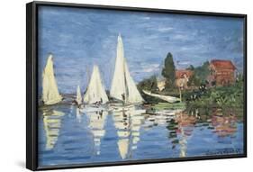 Regatta at Argenteuil-Claude Monet-Framed Art Print