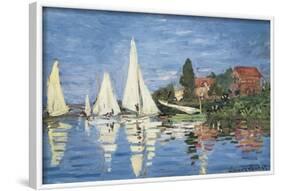 Regatta at Argenteuil-Claude Monet-Framed Art Print