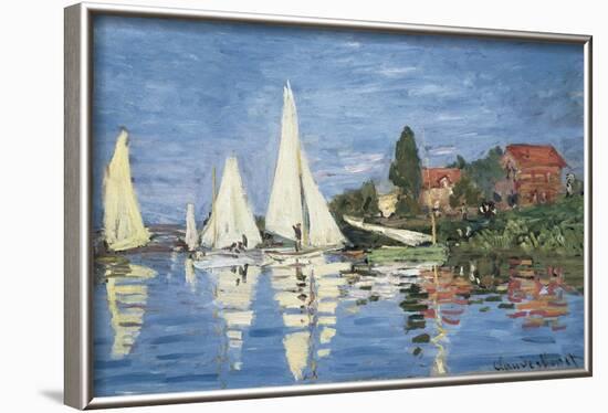 Regatta at Argenteuil-Claude Monet-Framed Art Print