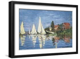 Regatta at Argenteuil-Claude Monet-Framed Art Print