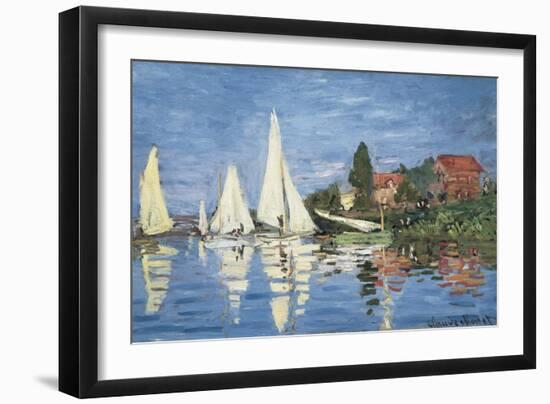 Regatta at Argenteuil-Claude Monet-Framed Art Print