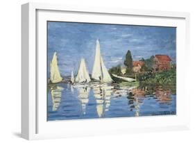 Regatta at Argenteuil-Claude Monet-Framed Art Print