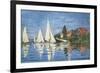 Regatta at Argenteuil-Claude Monet-Framed Art Print