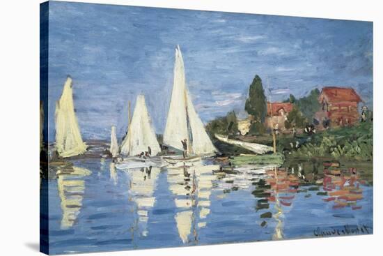 Regatta at Argenteuil-Claude Monet-Stretched Canvas