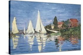 Regatta at Argenteuil-Claude Monet-Stretched Canvas