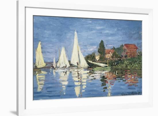 Regatta at Argenteuil-Claude Monet-Framed Premium Giclee Print