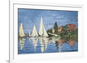 Regatta at Argenteuil-Claude Monet-Framed Premium Giclee Print