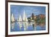 Regatta at Argenteuil-Claude Monet-Framed Premium Giclee Print